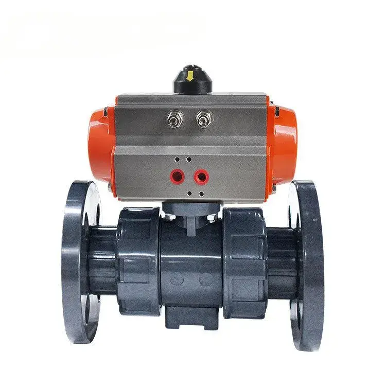 FAT-Q-PF Pneumatic Plastic 2-Way Flanged Ball Valves