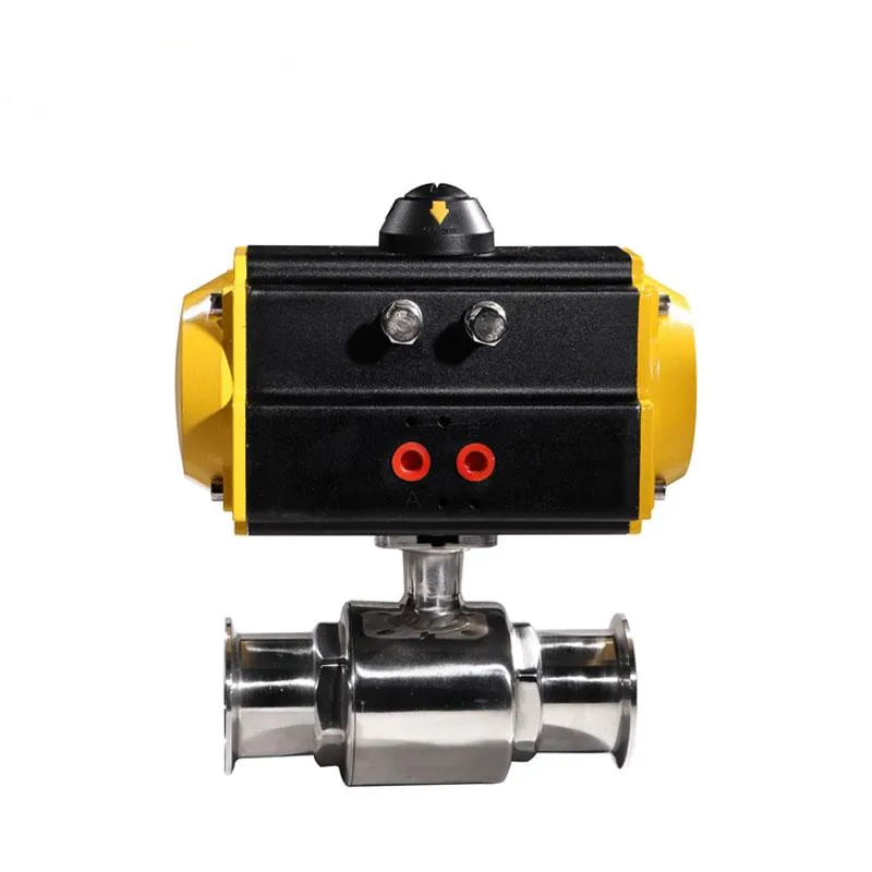 FAT-Q-S Pneumatic 2-Way Tri-Clamp Sanitary Ball Valve