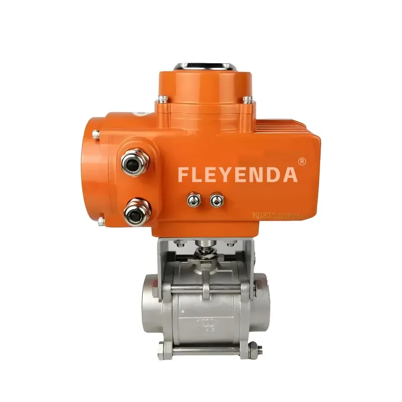 Fleyenda FLE-Q-3PS Electric Actuated 3 Pieces Ball Valve