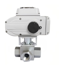 3 Way Threaded High Pressure Electric Ball Valve