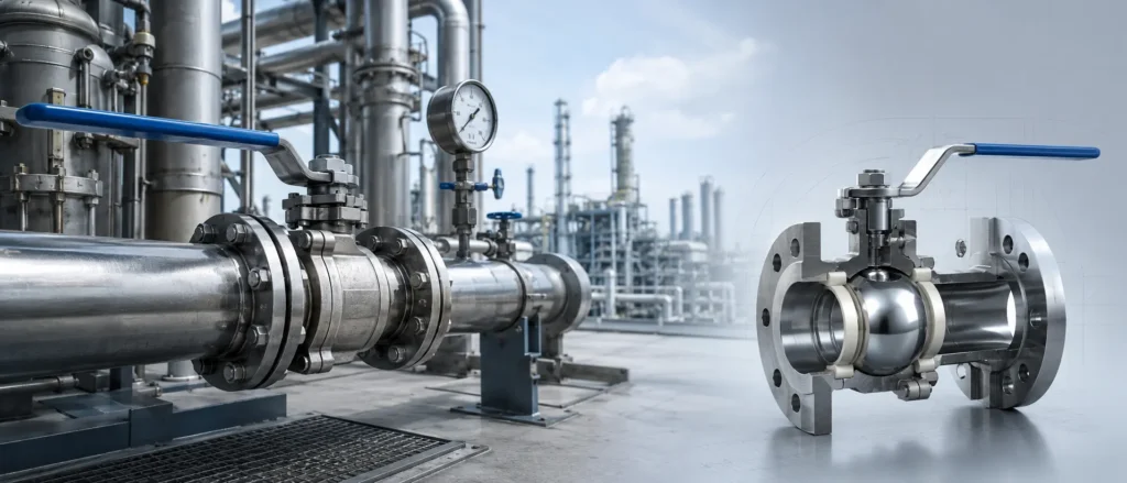Ball Valve for Industrial Plant Process Piping