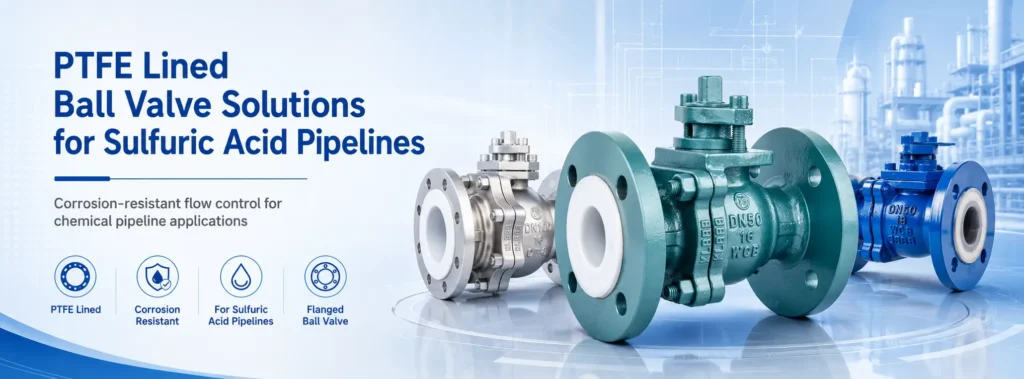 PTFE Lined Ball Valve Solutions for Sulfuric Acid Pipelines