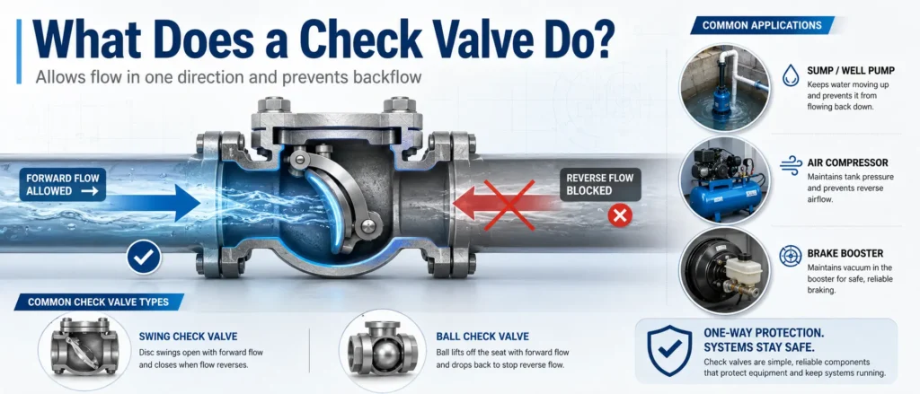 what does a check valve do