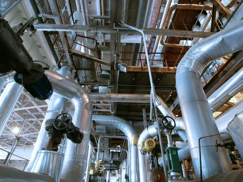 Compressed air and industrial gas equipment piping application