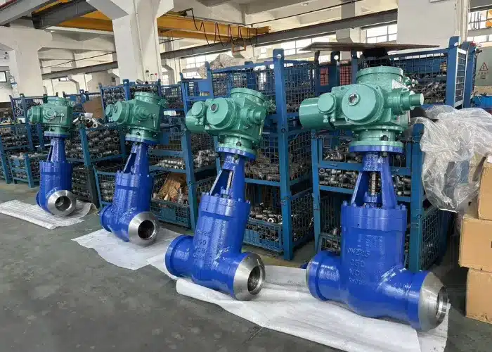Motor-operated valve with electric actuator for industrial flow control