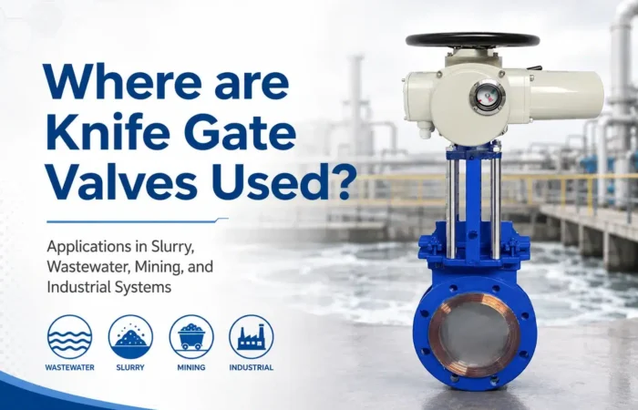Where are knife gate valves used