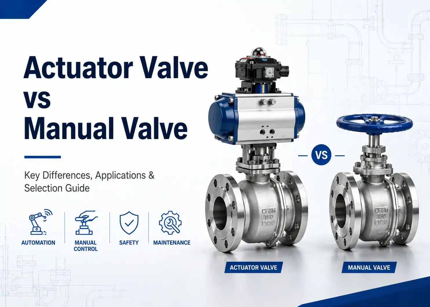 actuator valve vs manual valve