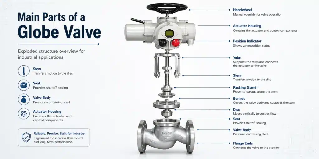 main part of globe valve