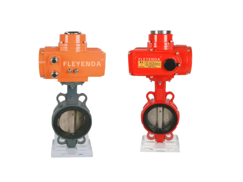 Motor-operated butterfly valve for large pipeline flow control
