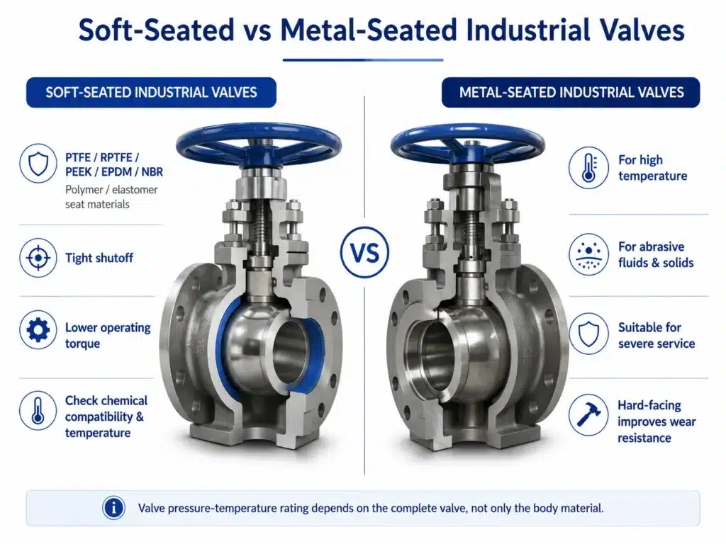 industrial valves seated