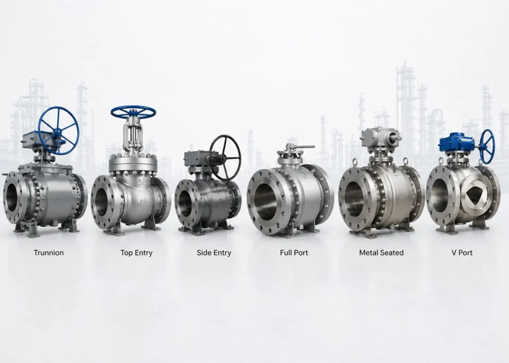 types of ball valve