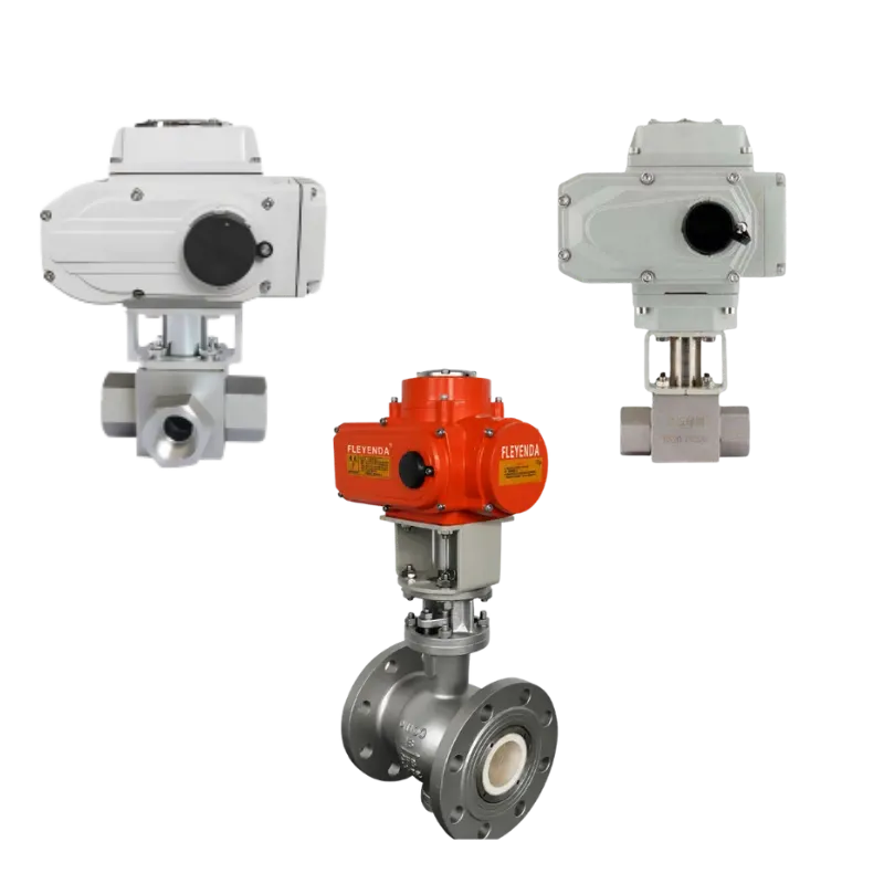 Fleyenda Motorized V-Port Segmented Ball Valve