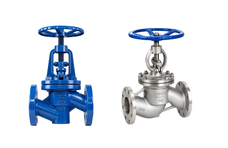 Globe or control valve for sulfuric acid dosing