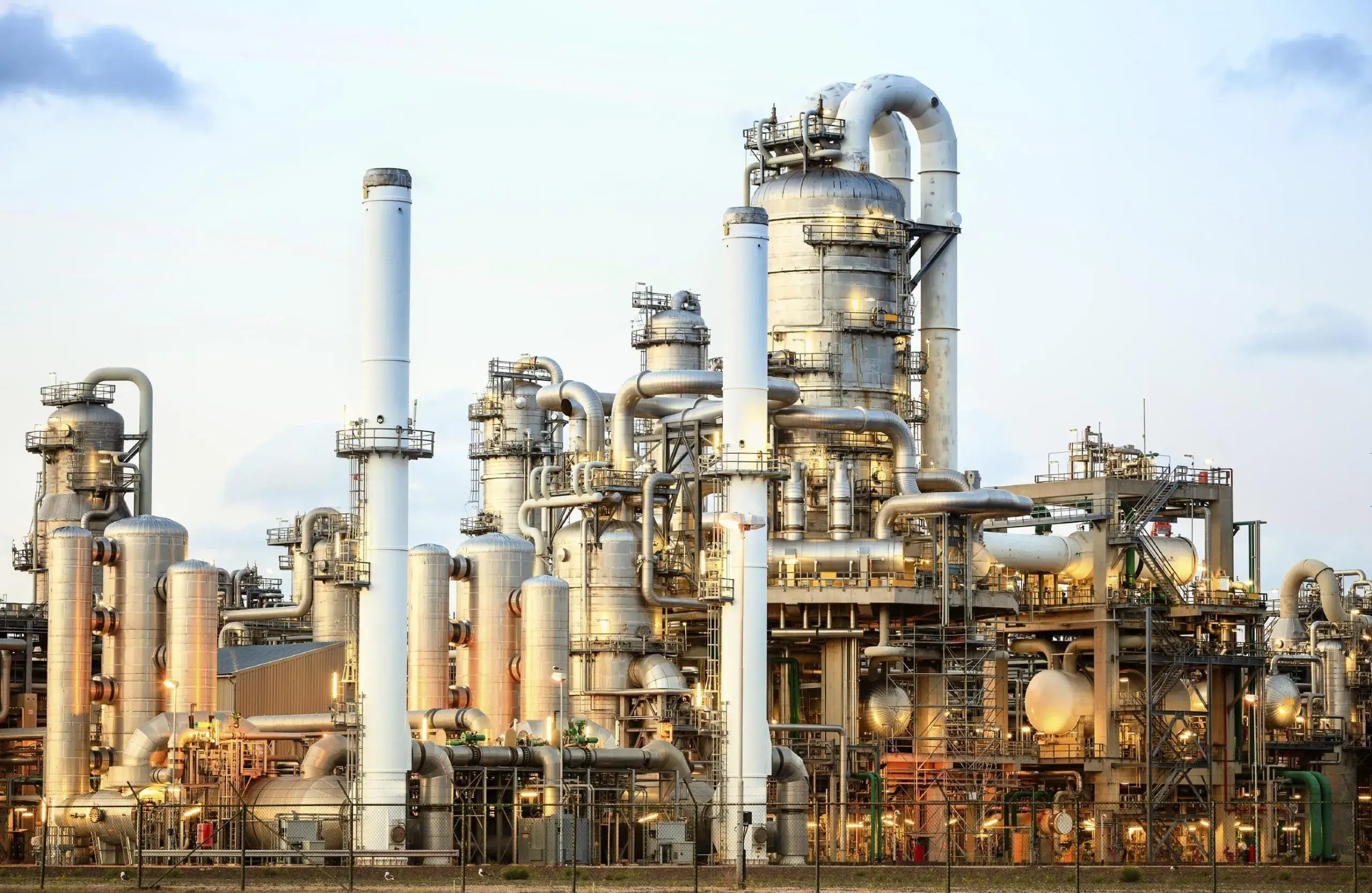 Industrial chemical piping system for sulfuric acid valve service
