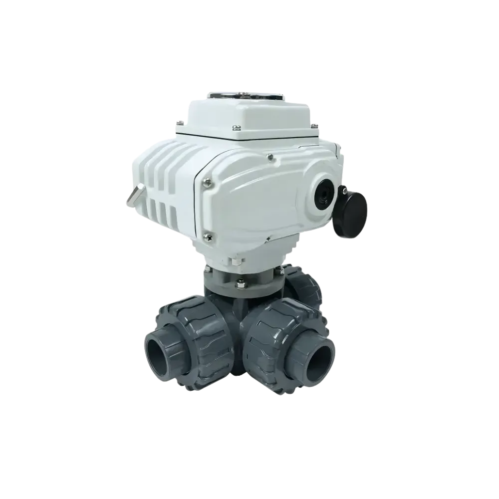 Fleyenda Electric 3-Way UPVC Ball Valve