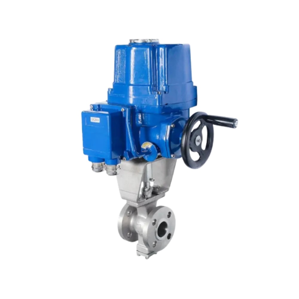 Fleyenda QT 2 Way Electric Actuator V Type Ball Valve