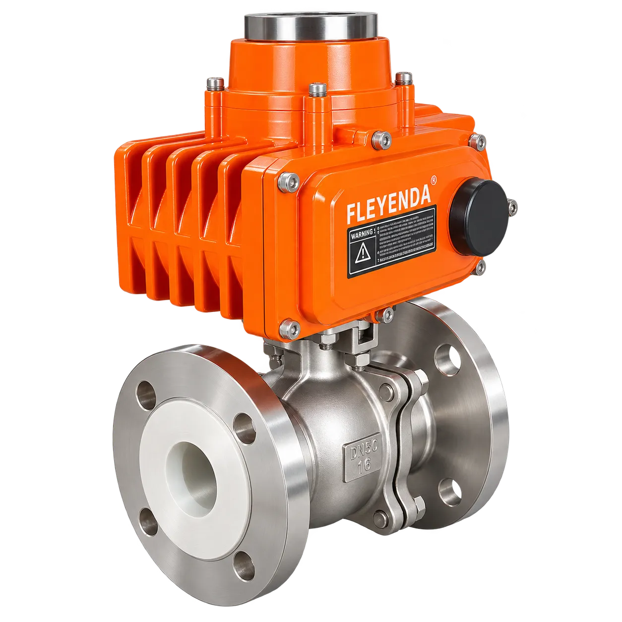 FLE-Q-F PTFE/PFA-lined electric actuated ball valve for corrosive chemical service