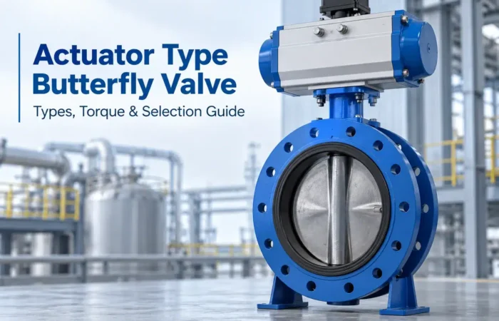 actuator type butterfly valve