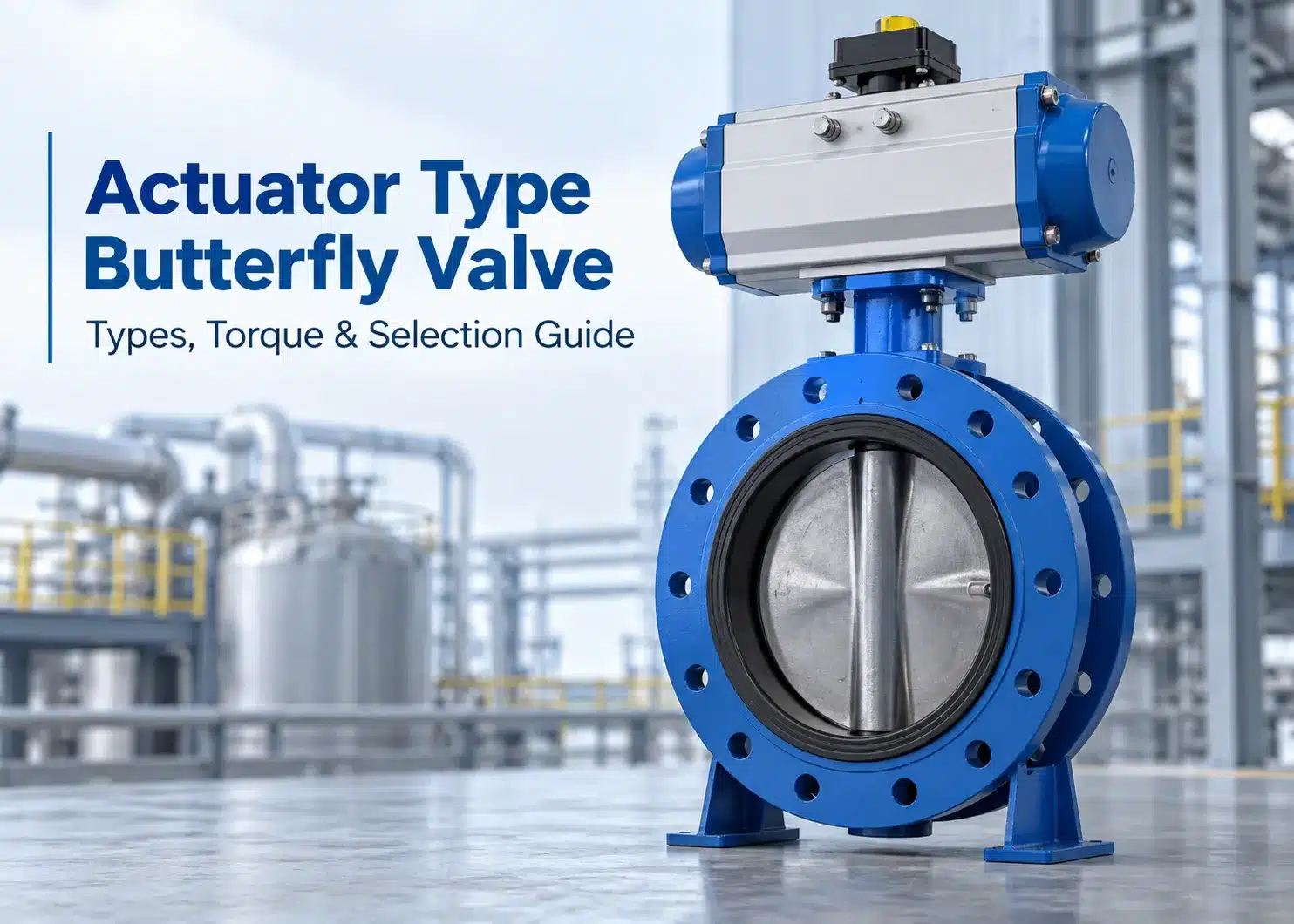 actuator type butterfly valve