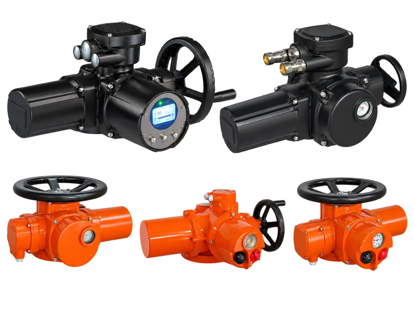 Industrial electric valve actuator